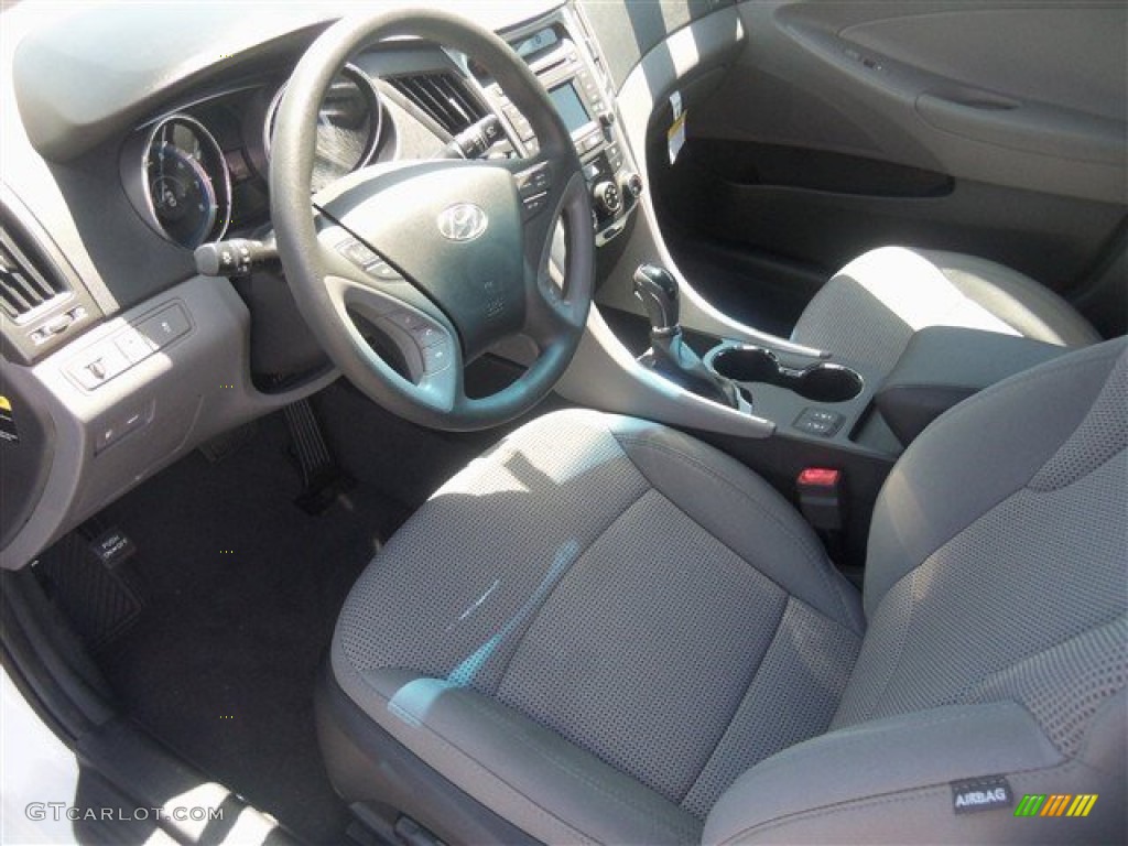 2014 Sonata GLS - Pearl White / Gray photo #6