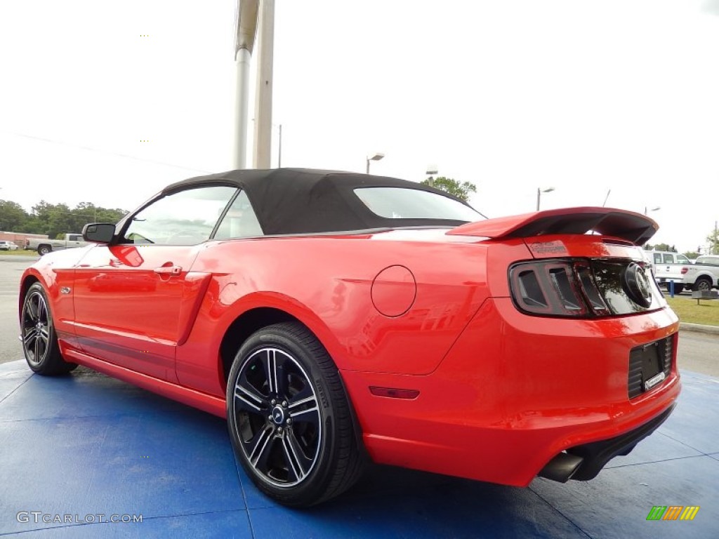 2013 Mustang GT/CS California Special Convertible - Race Red / California Special Charcoal Black/Miko-suede Inserts photo #3