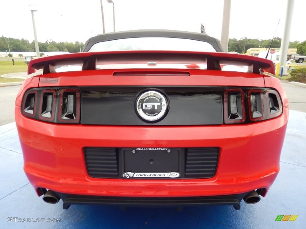 2013 Mustang GT/CS California Special Convertible - Race Red / California Special Charcoal Black/Miko-suede Inserts photo #4