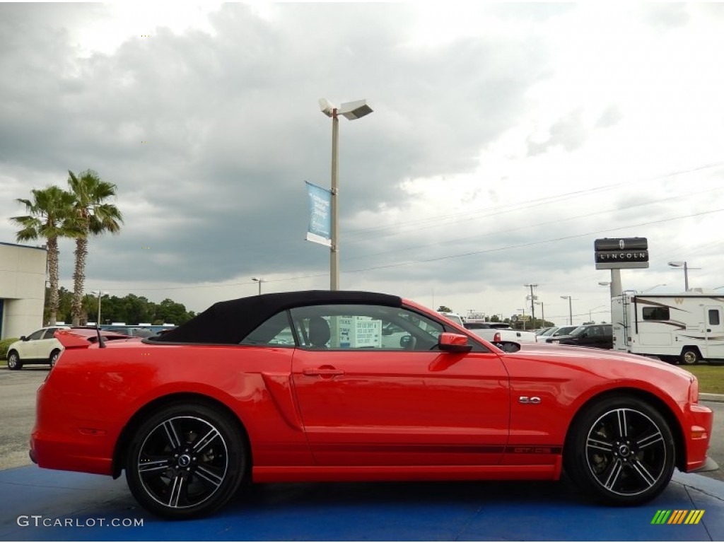 2013 Mustang GT/CS California Special Convertible - Race Red / California Special Charcoal Black/Miko-suede Inserts photo #6