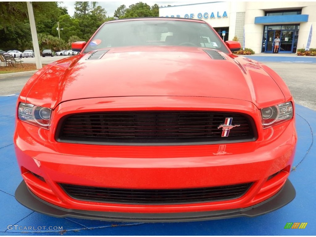 2013 Mustang GT/CS California Special Convertible - Race Red / California Special Charcoal Black/Miko-suede Inserts photo #8