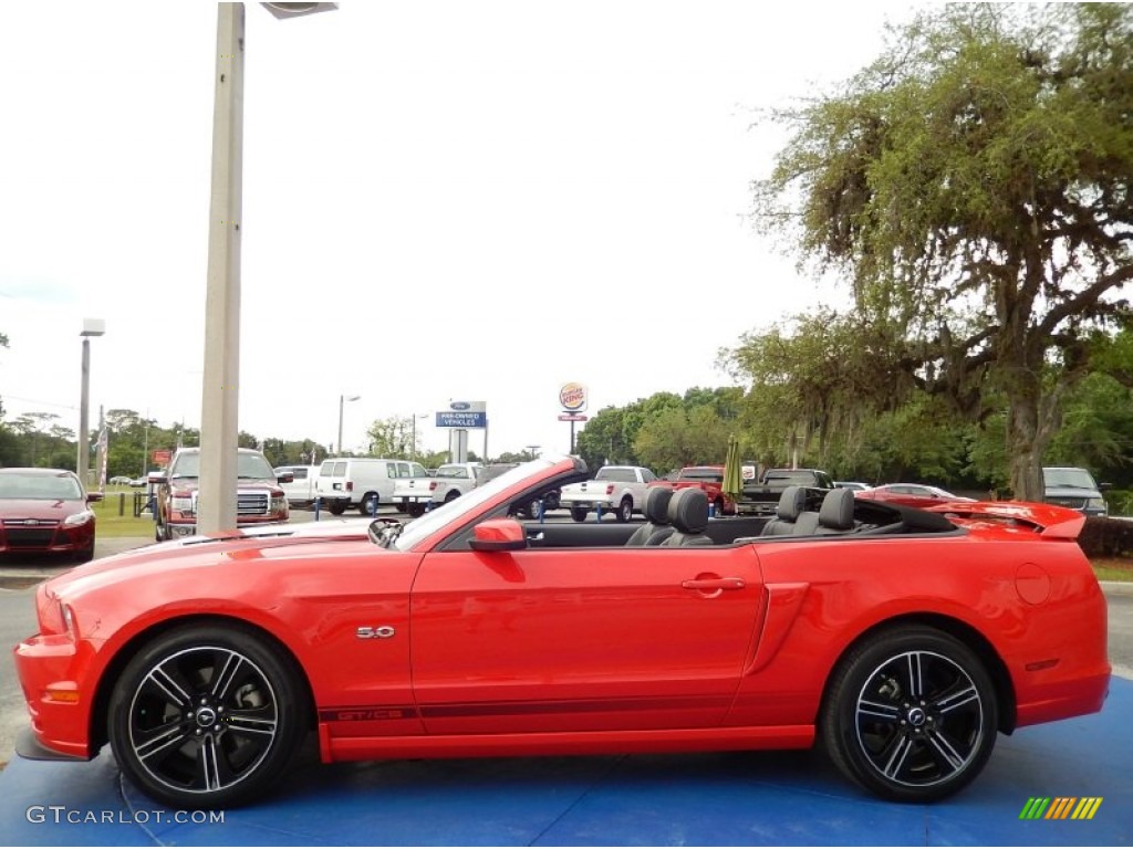 2013 Mustang GT/CS California Special Convertible - Race Red / California Special Charcoal Black/Miko-suede Inserts photo #9