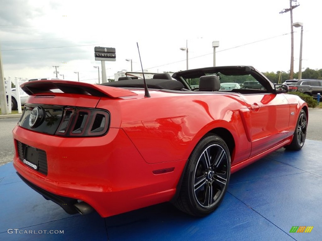 2013 Mustang GT/CS California Special Convertible - Race Red / California Special Charcoal Black/Miko-suede Inserts photo #11