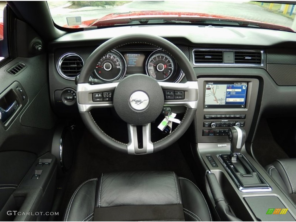 2013 Ford Mustang GT/CS California Special Convertible California Special Charcoal Black/Miko-suede Inserts Dashboard Photo #93014826