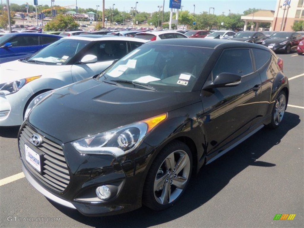 2014 Veloster Turbo - Ultra Black / Black photo #1