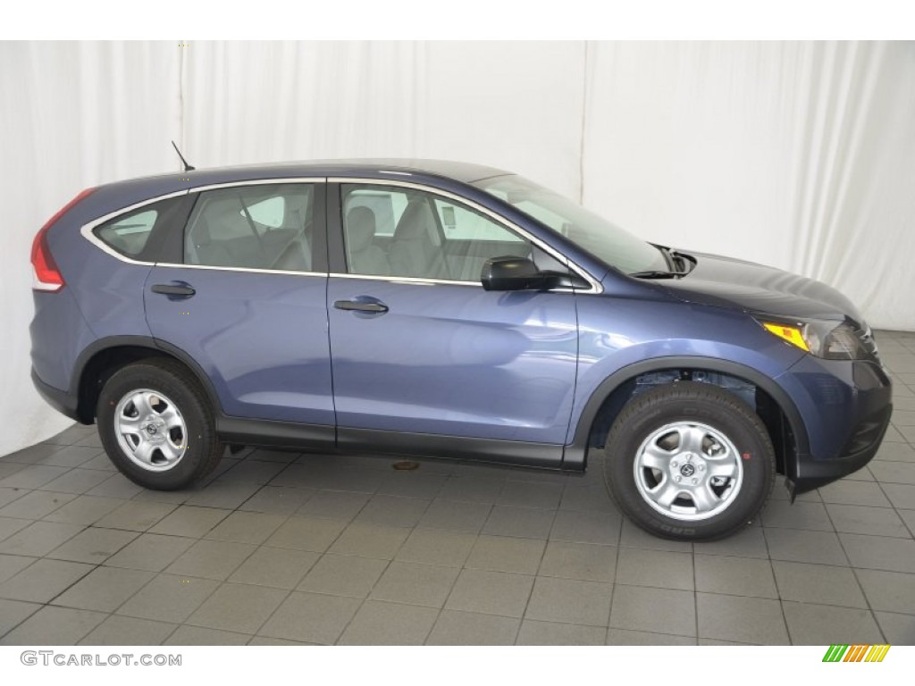 2014 CR-V LX - Twilight Blue Metallic / Gray photo #4