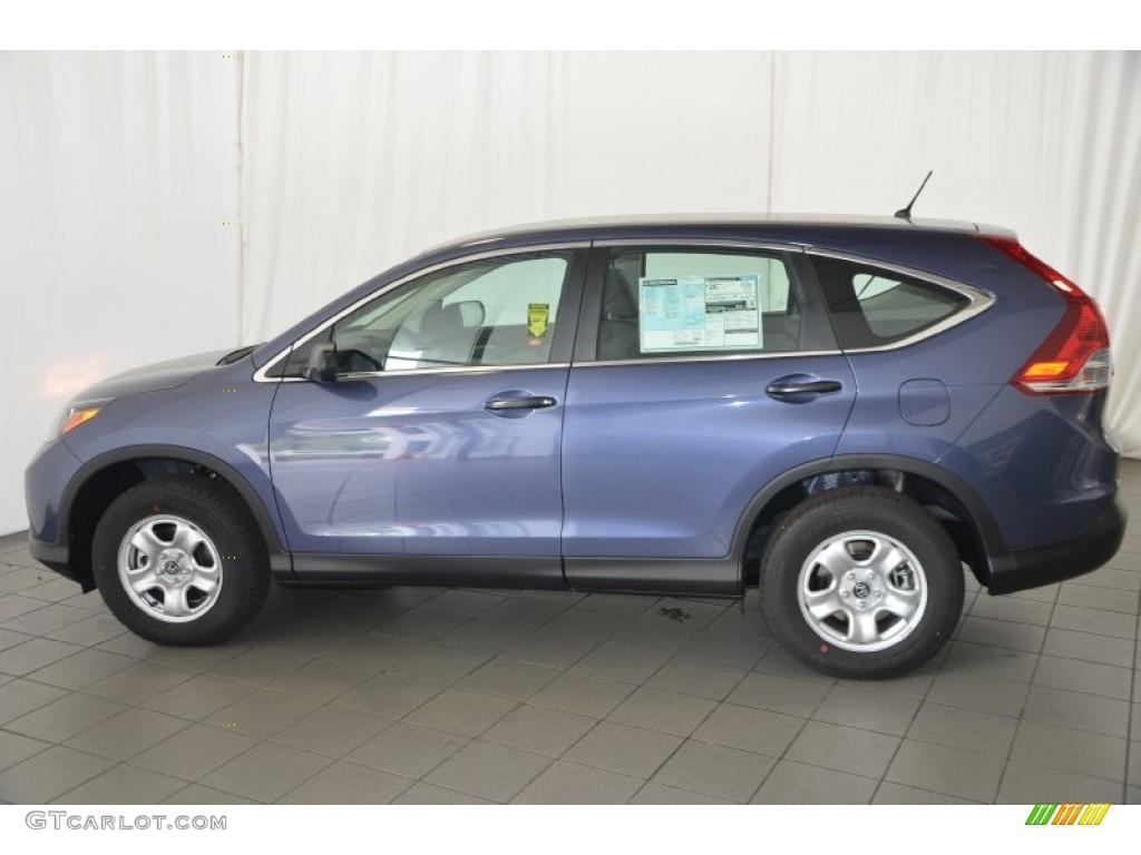 2014 CR-V LX - Twilight Blue Metallic / Gray photo #7