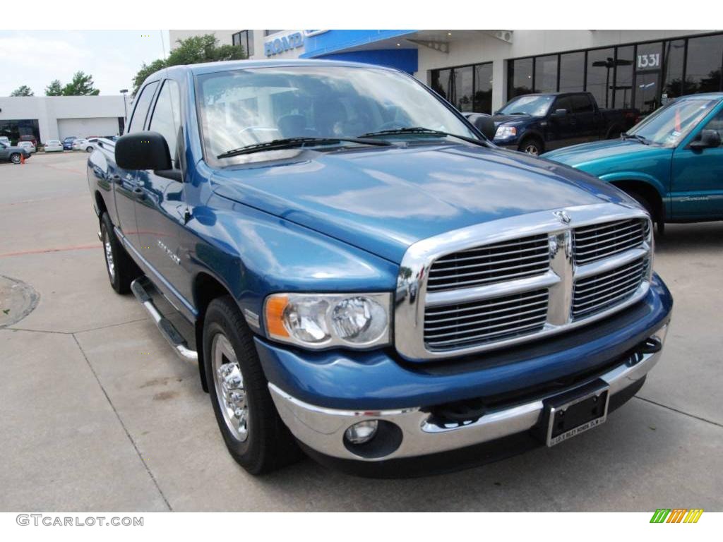 2004 Ram 2500 SLT Quad Cab - Atlantic Blue Pearl / Dark Slate Gray photo #1