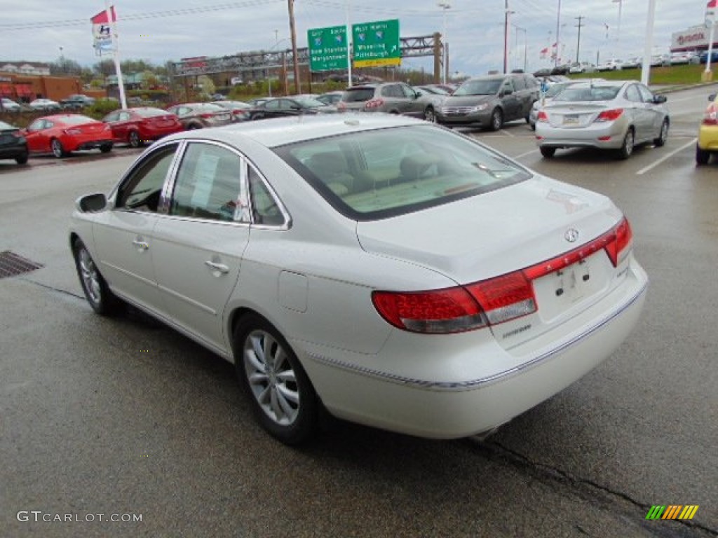 2008 Azera Limited - Powder White Pearl / Beige photo #8