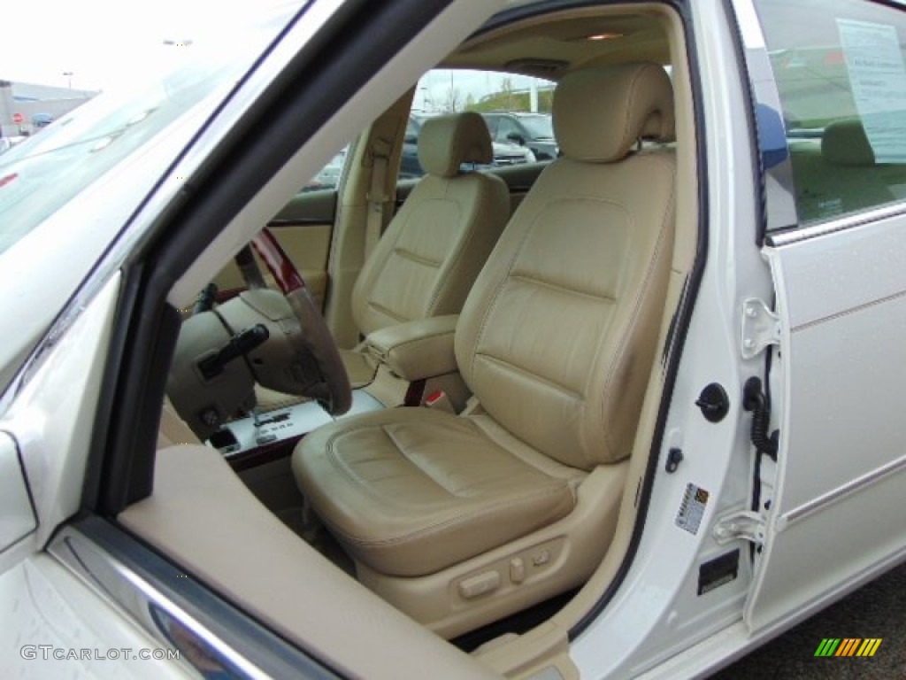 2008 Azera Limited - Powder White Pearl / Beige photo #14