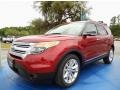 2014 Ruby Red Ford Explorer XLT  photo #1