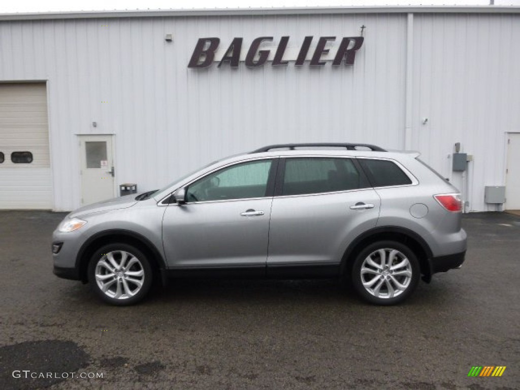 2011 CX-9 Grand Touring AWD - Liquid Silver Metallic / Black photo #1