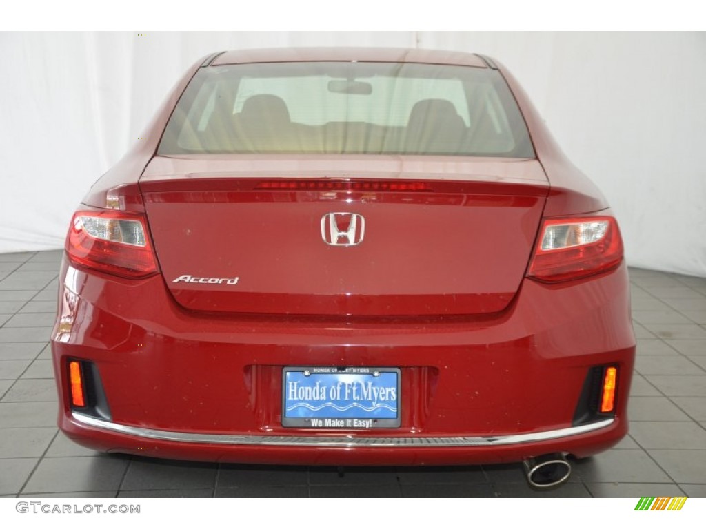2014 Accord LX-S Coupe - San Marino Red / Black photo #6