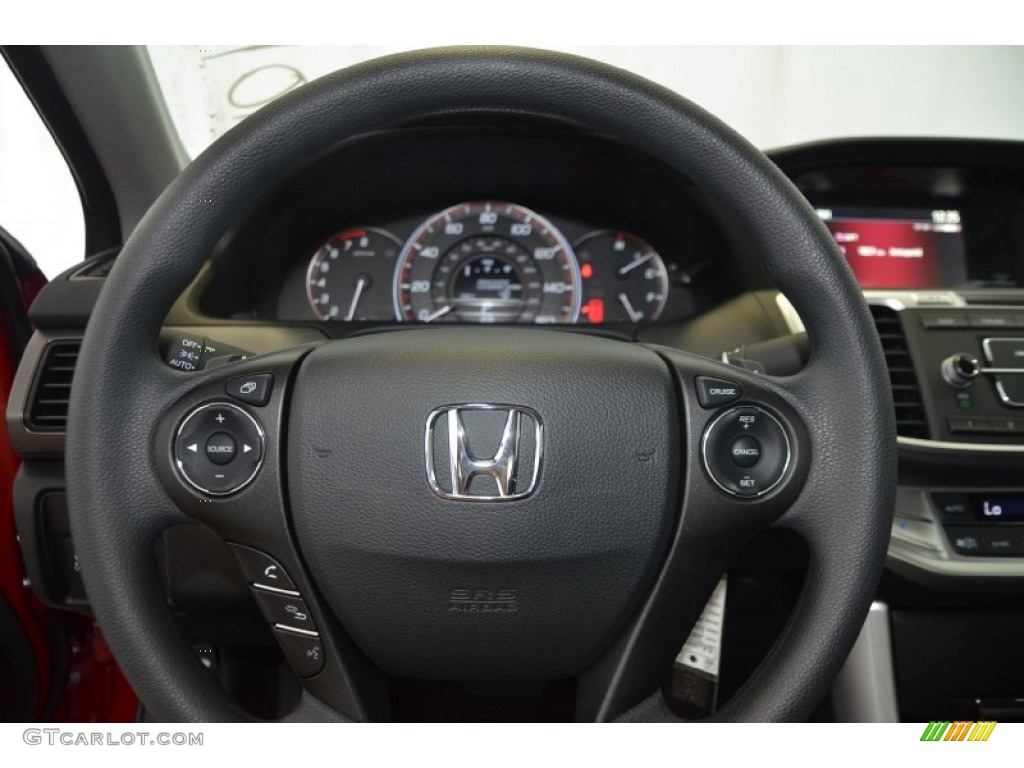 2014 Accord LX-S Coupe - San Marino Red / Black photo #15