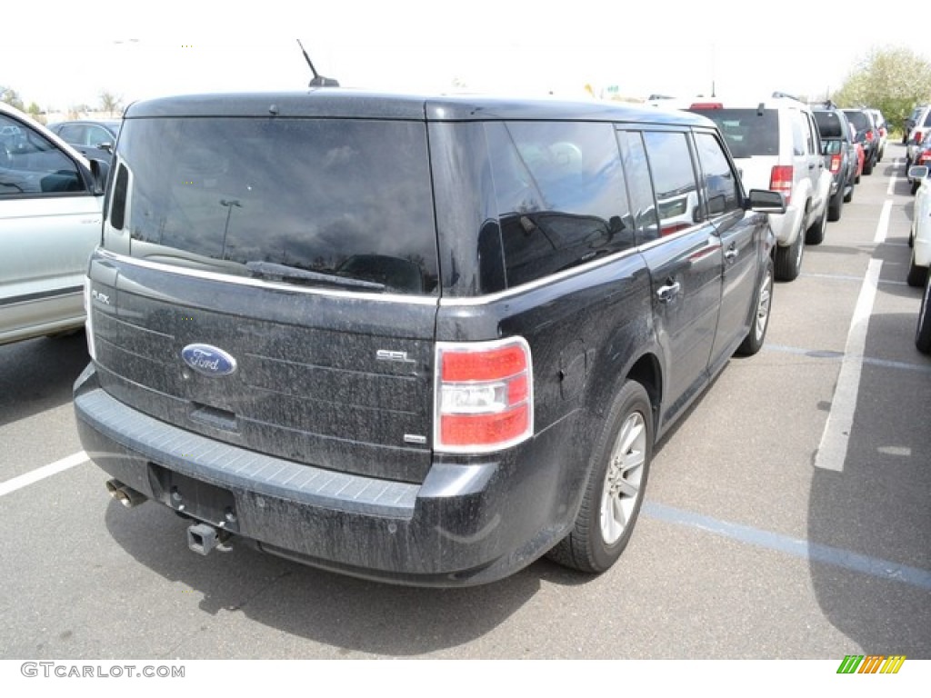 2009 Flex SEL AWD - Black / Charcoal Black photo #2