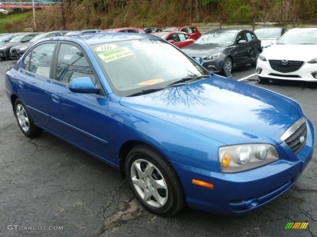 2006 Elantra GLS Sedan - Tidal Wave Blue / Gray photo #3