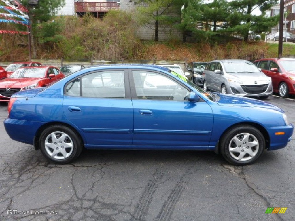 2006 Elantra GLS Sedan - Tidal Wave Blue / Gray photo #13