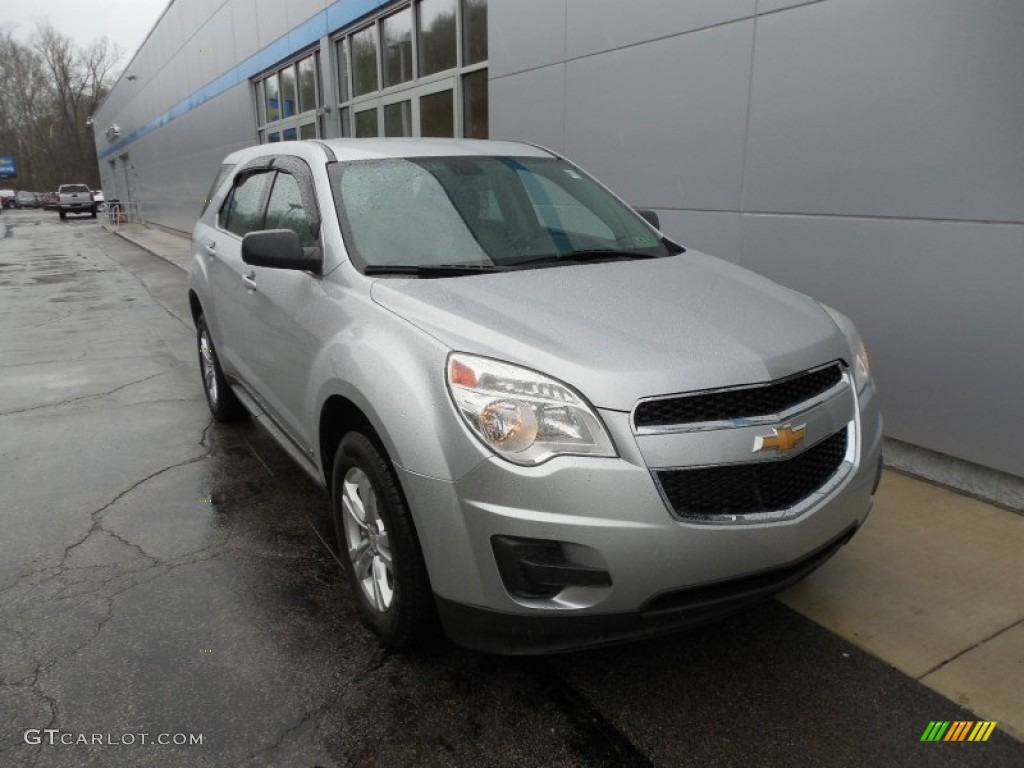 2010 Equinox LS AWD - Silver Ice Metallic / Jet Black/Light Titanium photo #10