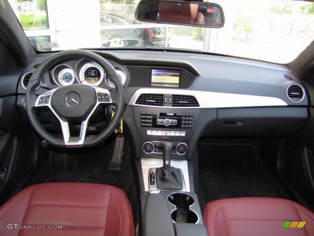 2012 Mercedes-Benz C 250 Coupe Red Dashboard Photo #93021382