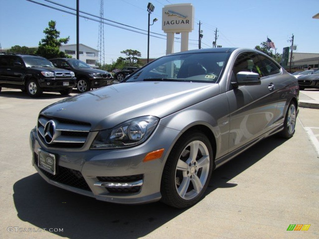 Palladium Silver Metallic 2012 Mercedes-Benz C 250 Coupe Exterior Photo #93021426