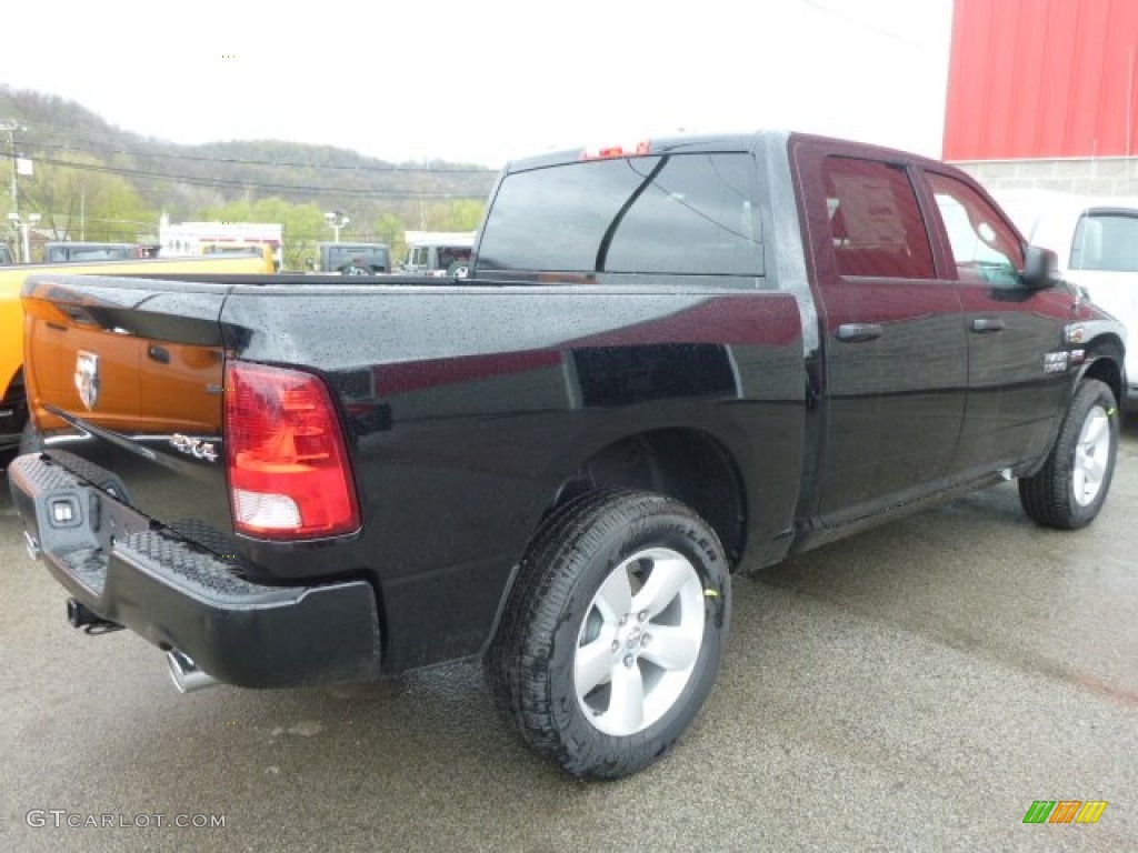 2014 1500 Tradesman Crew Cab 4x4 - Black / Black/Diesel Gray photo #6