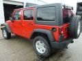 Flame Red 2014 Jeep Wrangler Unlimited Sport S 4x4 Exterior