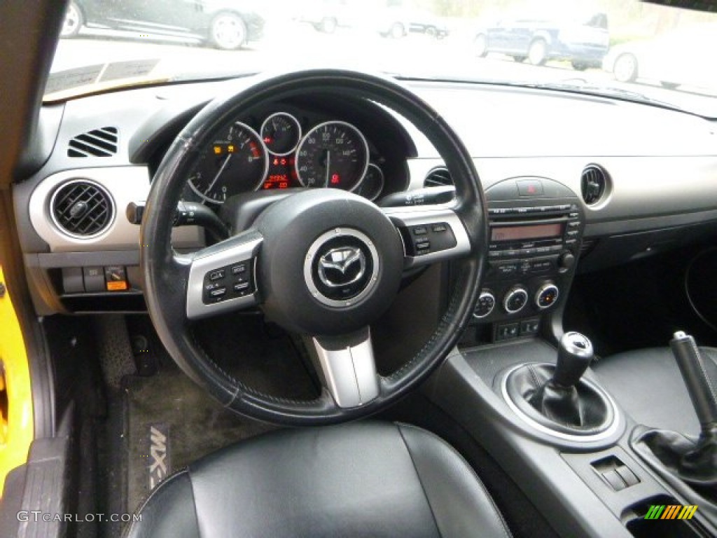 2009 MX-5 Miata Grand Touring Roadster - Competition Yellow / Black photo #14