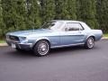 1968 Brittany Blue Metallic Ford Mustang Coupe  photo #1