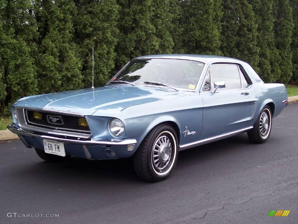 1968 Mustang Coupe - Brittany Blue Metallic / Black Vinyl photo #2