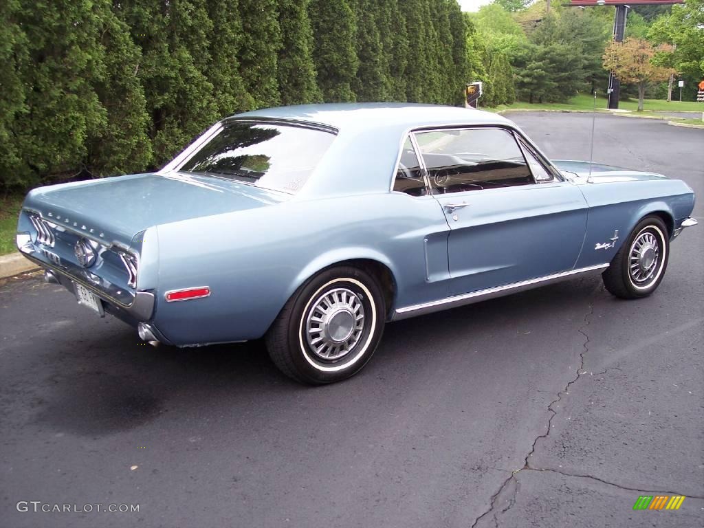 1968 Mustang Coupe - Brittany Blue Metallic / Black Vinyl photo #3