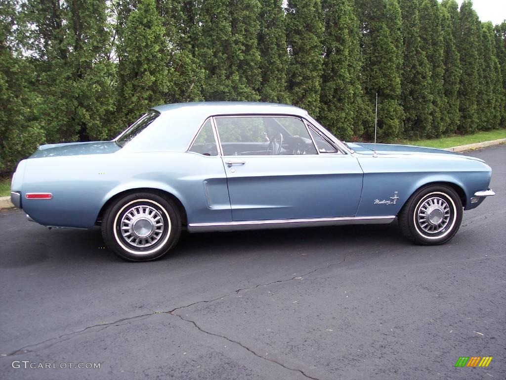 1968 Mustang Coupe - Brittany Blue Metallic / Black Vinyl photo #4