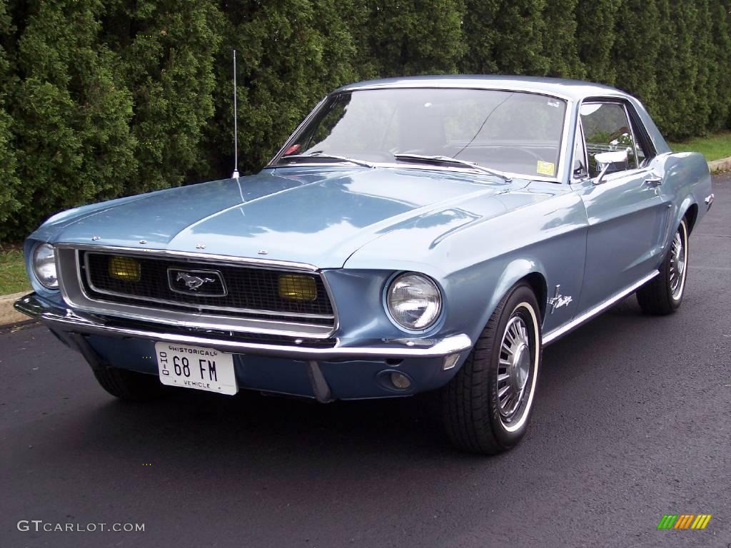 1968 Mustang Coupe - Brittany Blue Metallic / Black Vinyl photo #5