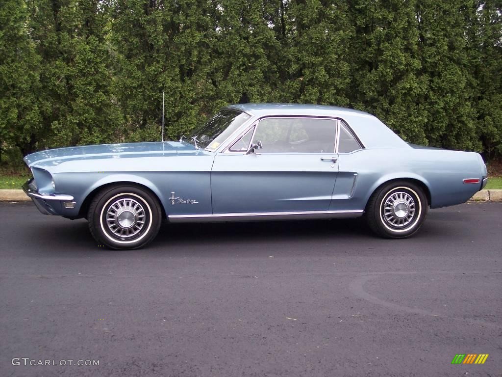 1968 Mustang Coupe - Brittany Blue Metallic / Black Vinyl photo #6