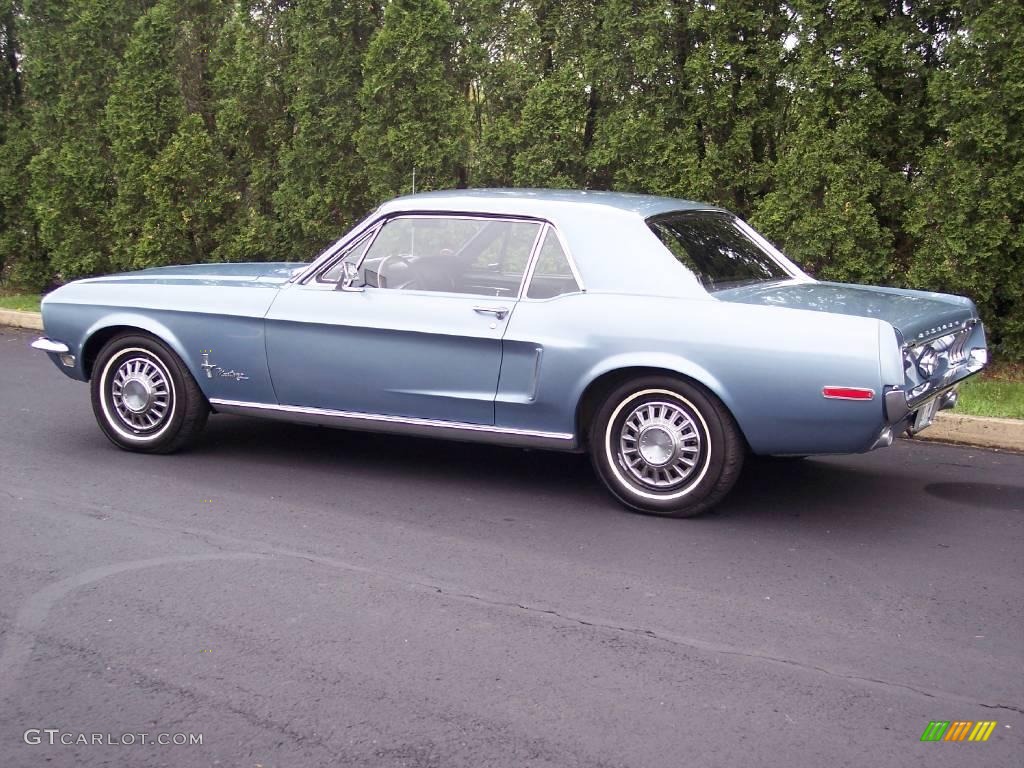 1968 Mustang Coupe - Brittany Blue Metallic / Black Vinyl photo #8
