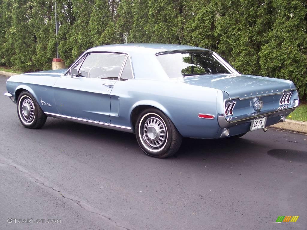 1968 Mustang Coupe - Brittany Blue Metallic / Black Vinyl photo #9