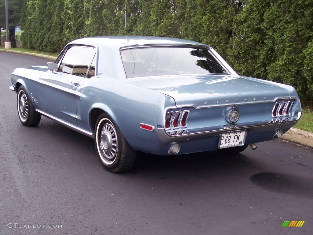 1968 Mustang Coupe - Brittany Blue Metallic / Black Vinyl photo #10