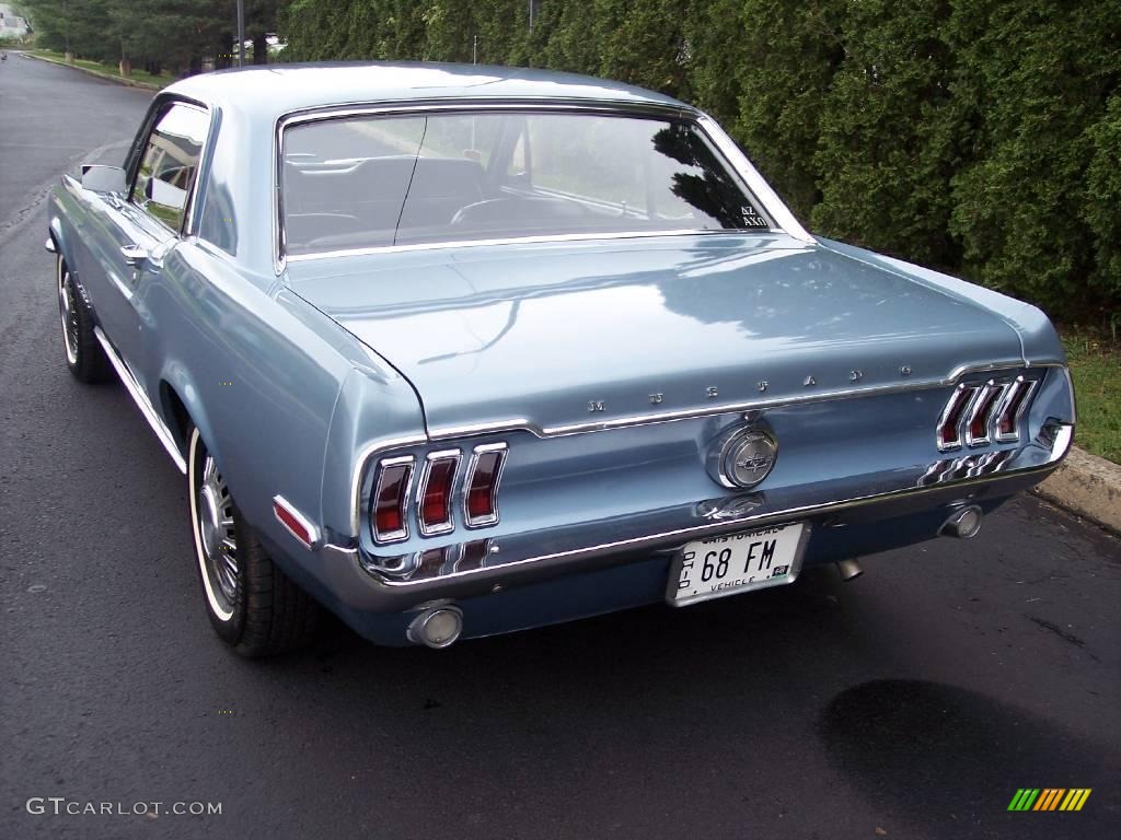 1968 Mustang Coupe - Brittany Blue Metallic / Black Vinyl photo #11