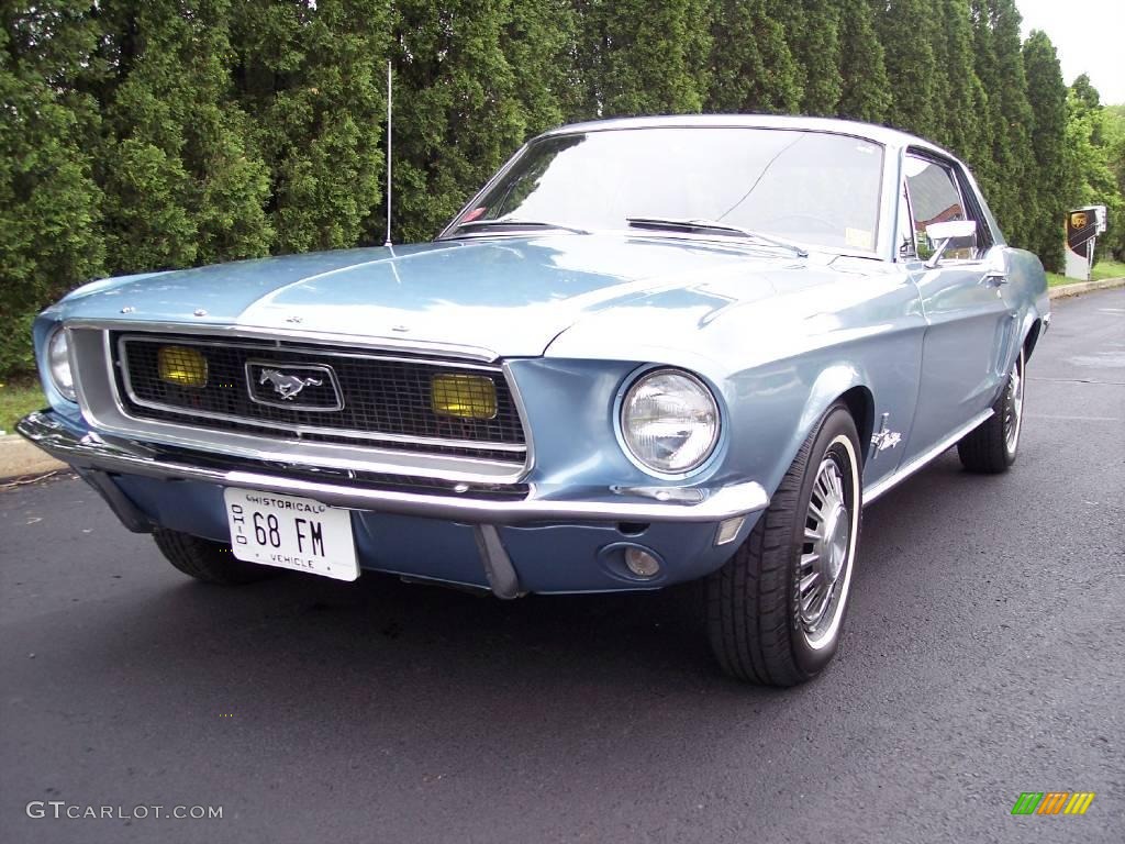 1968 Mustang Coupe - Brittany Blue Metallic / Black Vinyl photo #15