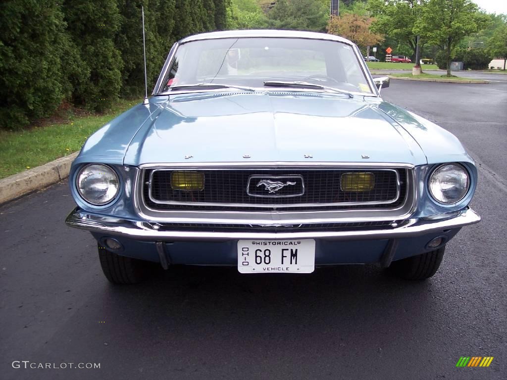 1968 Mustang Coupe - Brittany Blue Metallic / Black Vinyl photo #16