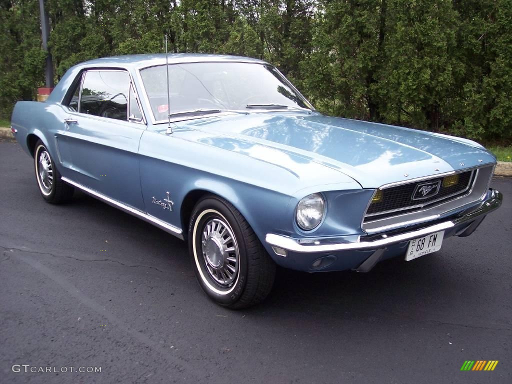 1968 Mustang Coupe - Brittany Blue Metallic / Black Vinyl photo #20