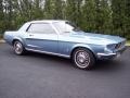 1968 Brittany Blue Metallic Ford Mustang Coupe  photo #22