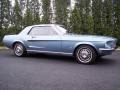 1968 Brittany Blue Metallic Ford Mustang Coupe  photo #23
