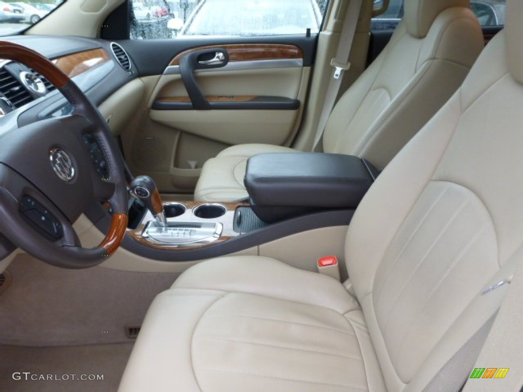 2008 Enclave CXL AWD - Carbon Black Metallic / Cashmere/Cocoa photo #9