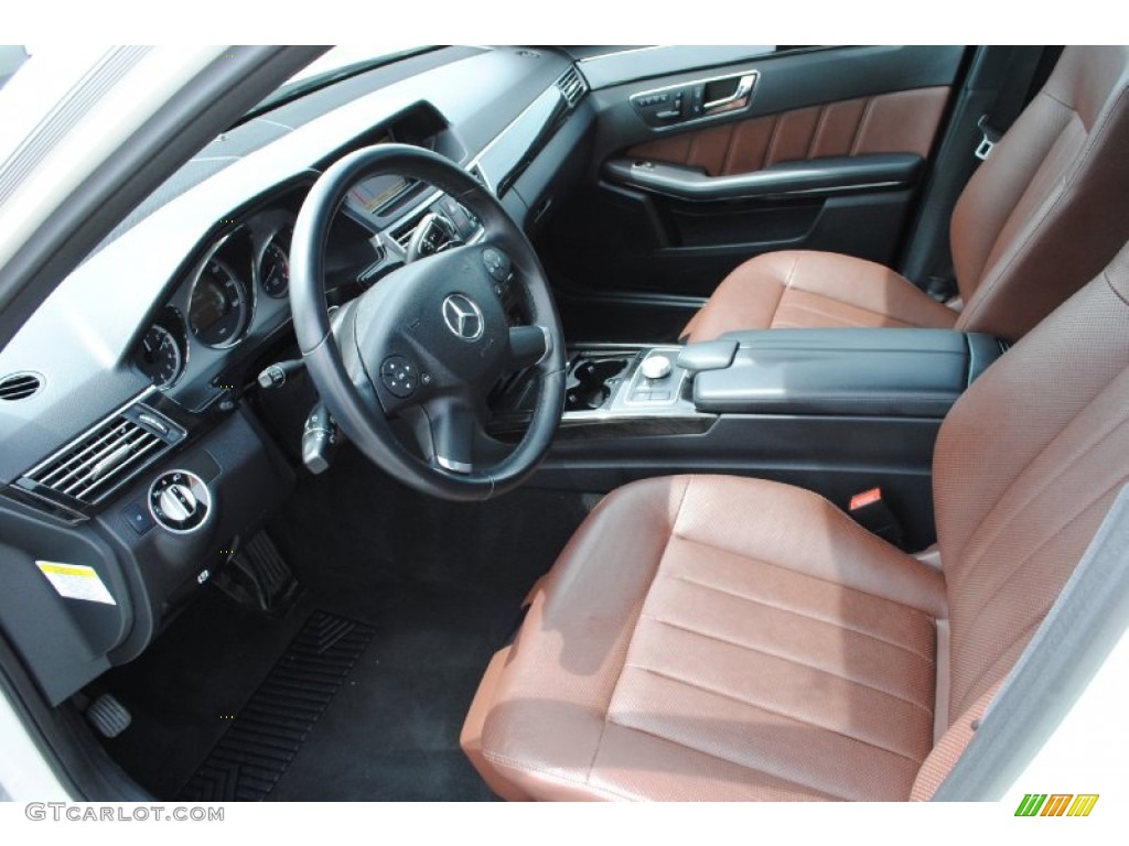 Chestnut Brown Interior 2011 Mercedes-Benz E 350 4Matic Sedan Photo #93027533