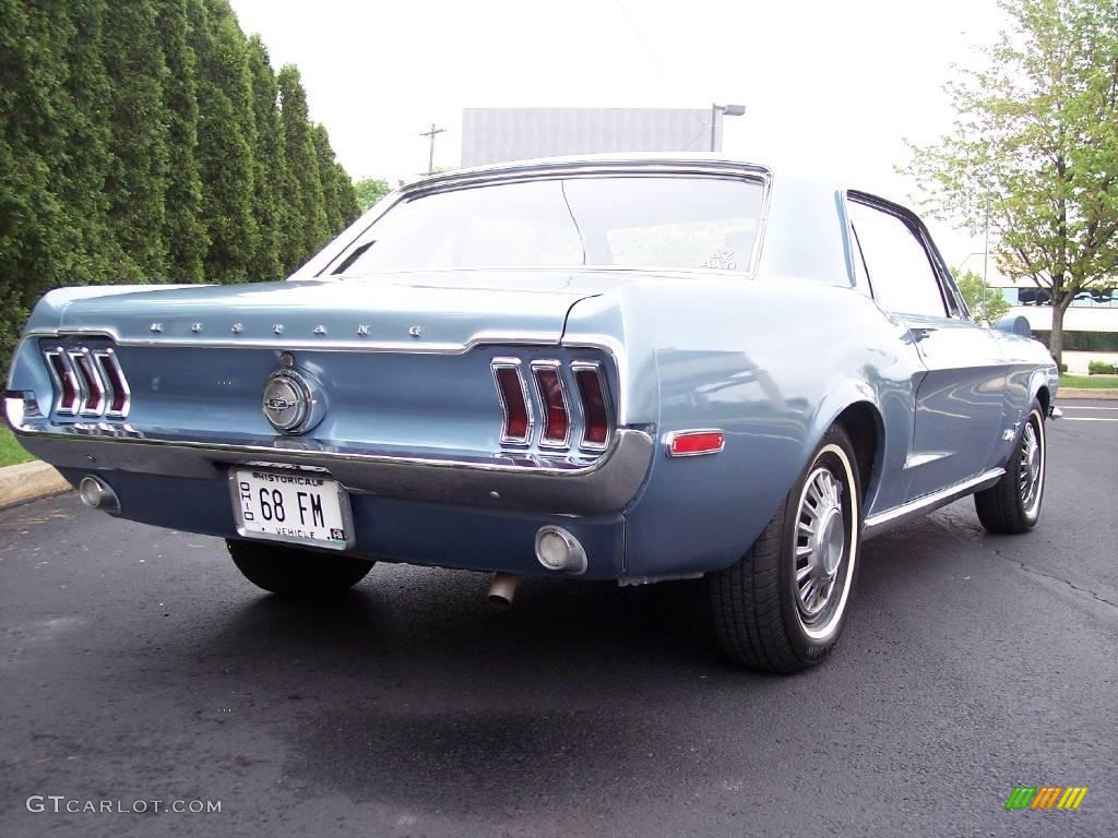 1968 Mustang Coupe - Brittany Blue Metallic / Black Vinyl photo #25