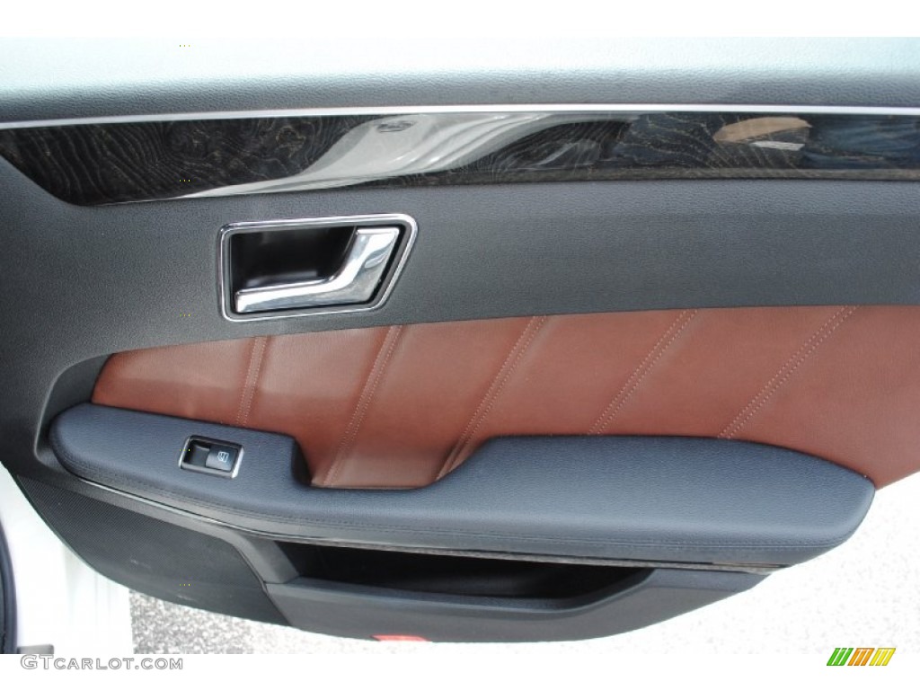 2011 Mercedes-Benz E 350 4Matic Sedan Chestnut Brown Door Panel Photo #93027678