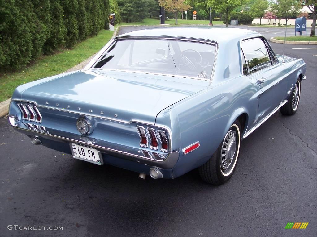 1968 Mustang Coupe - Brittany Blue Metallic / Black Vinyl photo #27