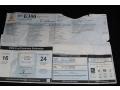 2011 Mercedes-Benz E 350 4Matic Sedan Window Sticker