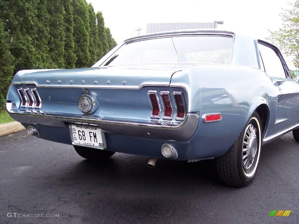 1968 Mustang Coupe - Brittany Blue Metallic / Black Vinyl photo #28