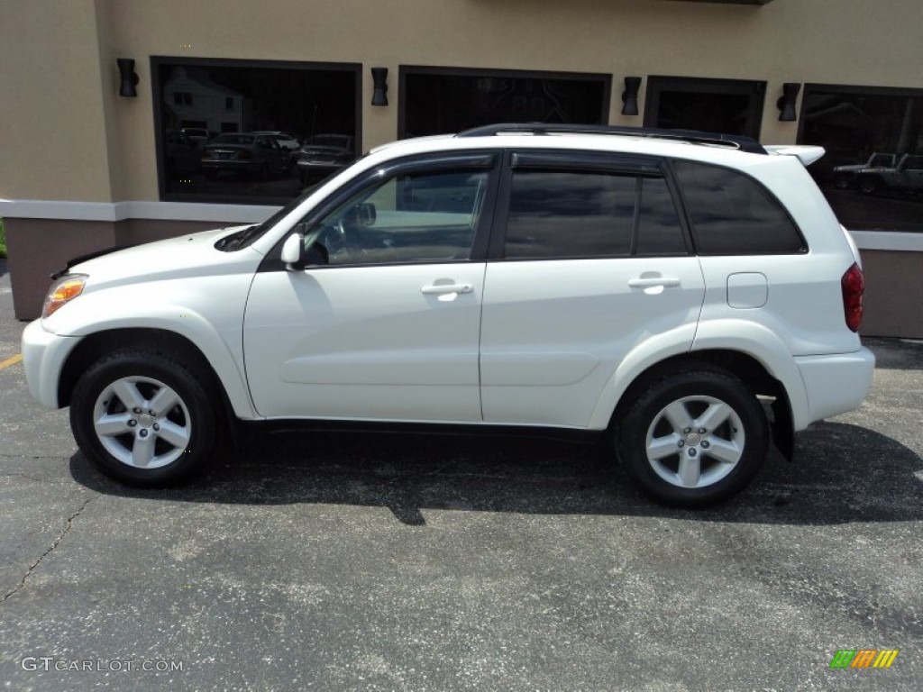 2004 RAV4 4WD - Frosted White Pearl / Dark Charcoal photo #1